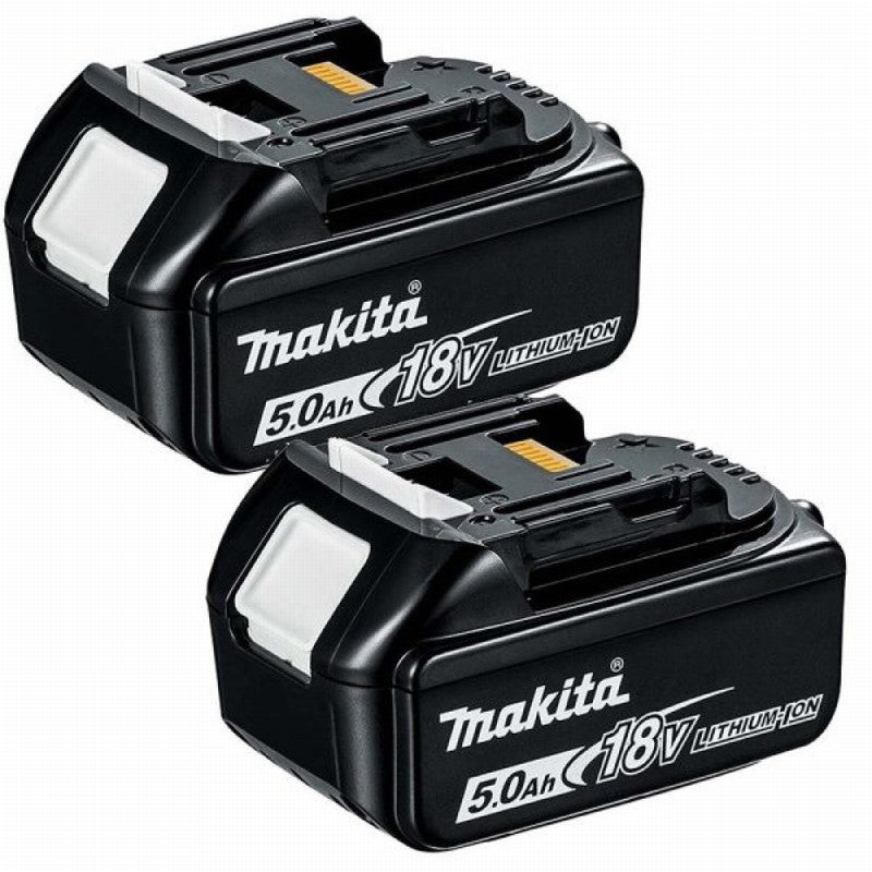 Makita BL1850B 18V 5.0Ah LXT Li-Ion Batteries – Pack of 2, High Capacity & Long-Lasting Performance