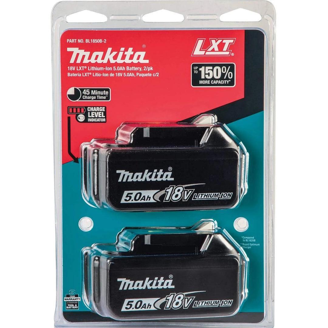 Makita DTD153RTJ 18V LXT Brushless Impact Driver Set – Includes 2 x 5.0Ah Batteries, Charger, and MAKPAC Storage Box