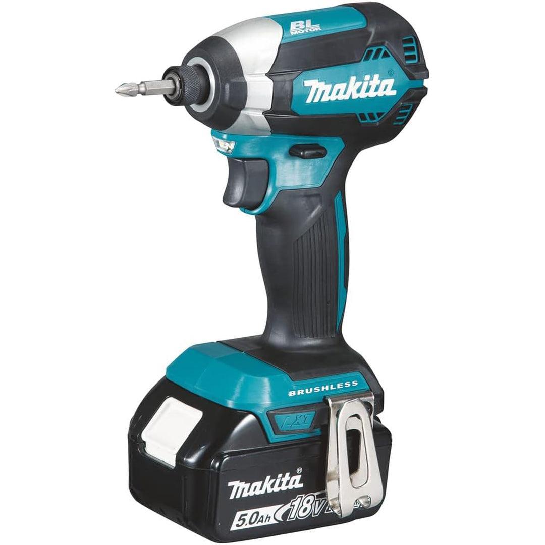 Makita DTD153RTJ 18V LXT Brushless Impact Driver Set – Includes 2 x 5.0Ah Batteries, Charger, and MAKPAC Storage Box